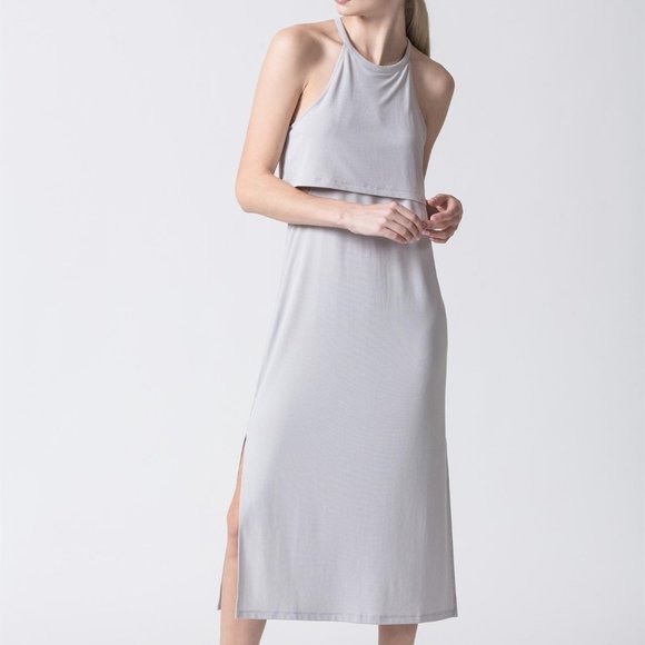Boutique Layered Racerback NWT Midi Dress - Picture 2 of 8